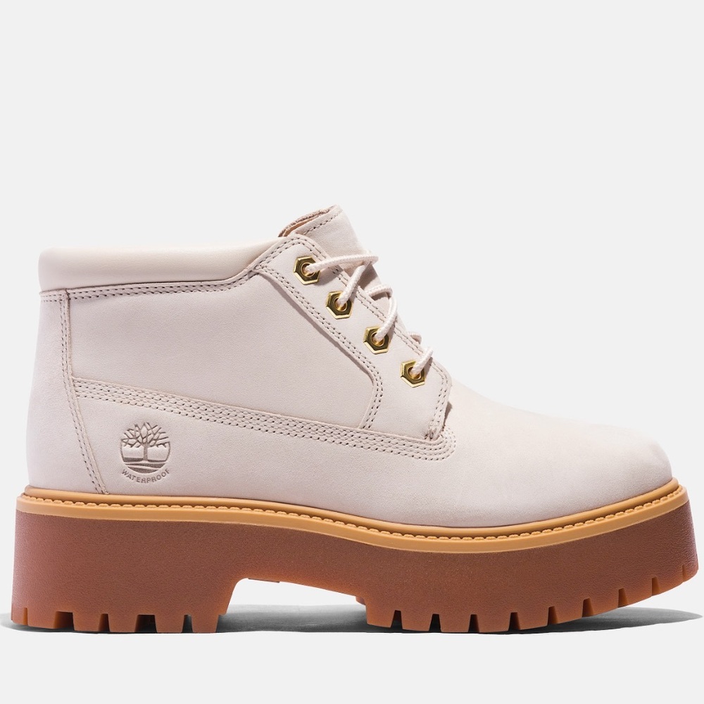 Timberland stone street stone cream chunky boots shoes
